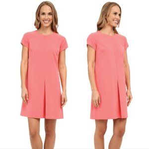 Vince Camuto Coral/Pink Dress with Central Pleat
